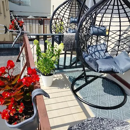 Czarny Z Jacuzzi Apartment Bydgoszcz